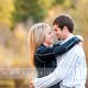 Ashleigh &amp; Jesse&#039;s beautiful fall colors autumn engagement portraits in Hyalite Canyon near Bozeman, Montana.